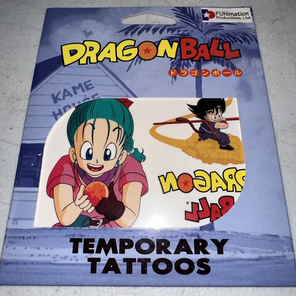 Vintage Dragon Ball Temporary Tattoos 2003 - Akira Toriyama Toei Animation